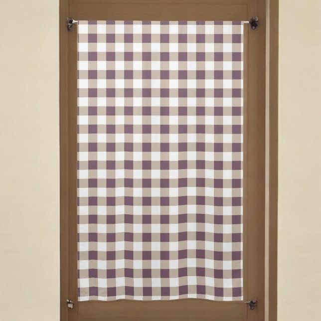 Plum Buffalo Plaid Curtain for Stylish Home Decor (Creator Uploaded)