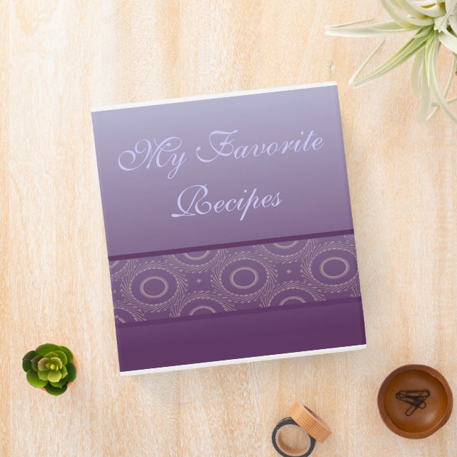 Plum Circles Recipe Book Binder (In Situ)