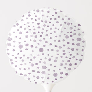 Plum Confetti Watercolor Dots Balloon