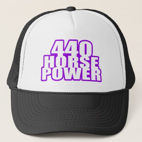 plum crazy 440 mopar trucker hat