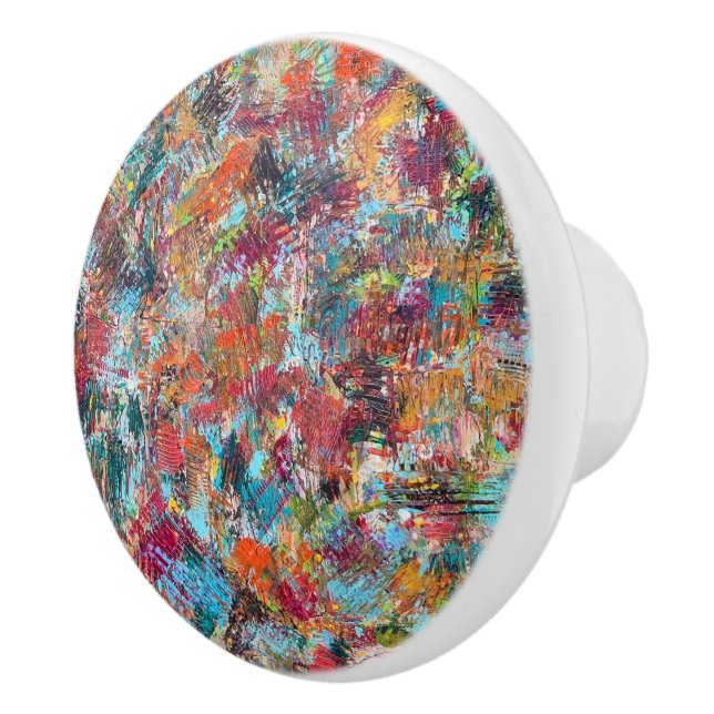 Plum Crazy Ceramic Pull (Right)