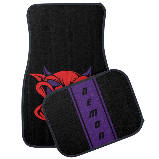Plum Crazy Demon Car Floor Mat (Set)