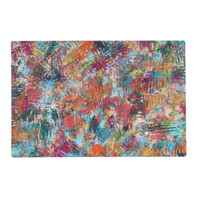 Plum Crazy Laminated Placemat (Front)