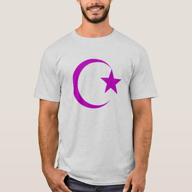 Plum Crescent & Star.png T-Shirt (Front)