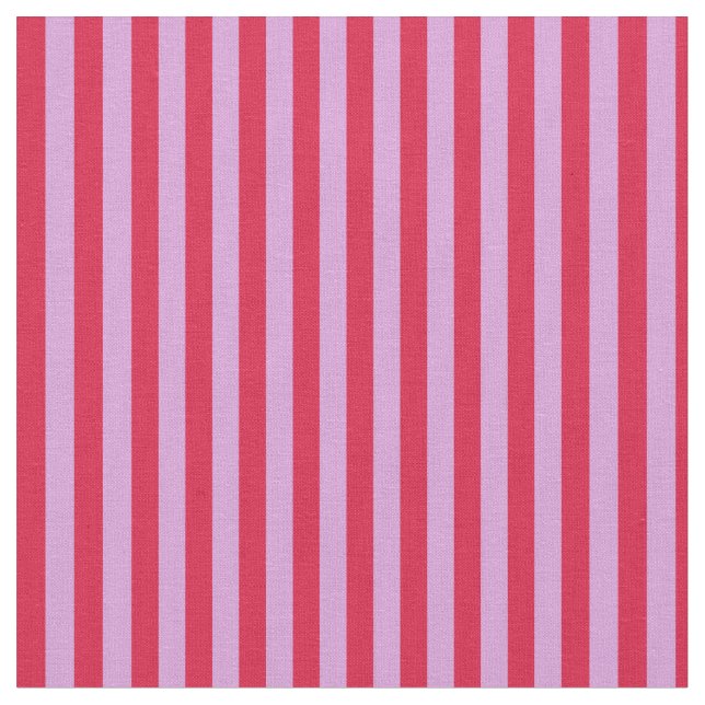 Plum & Crimson Colored Stripes Pattern Fabric (Close Up)