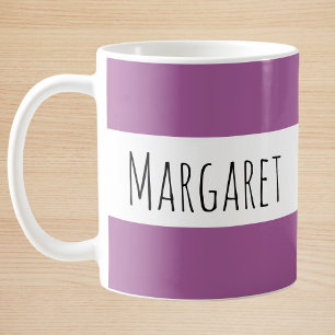 Plum Custom Name Personalized Coffee Mug