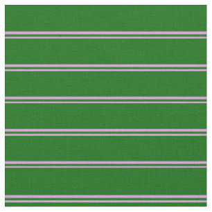 Plum & Dark Green Colored Lined/Striped Pattern Fabric