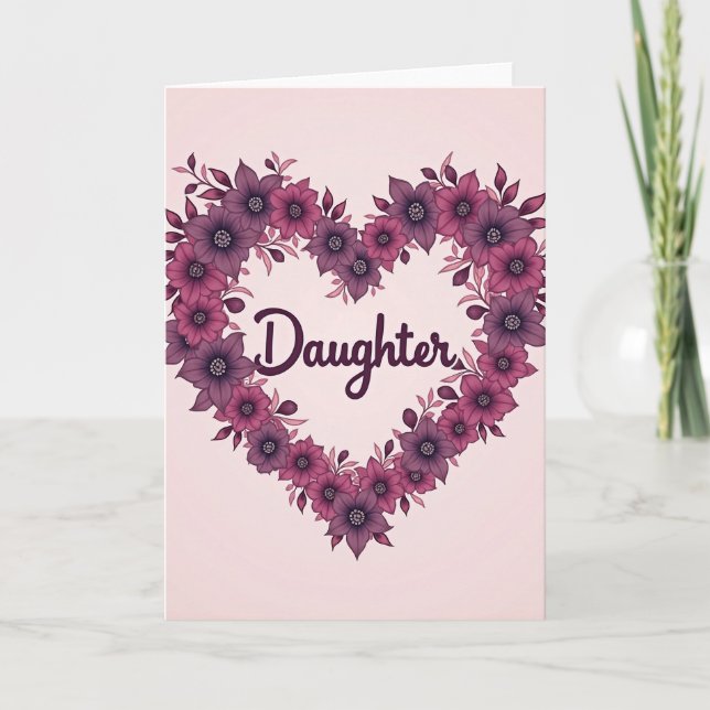 Plum Daughter Mothers Day Card (Front)