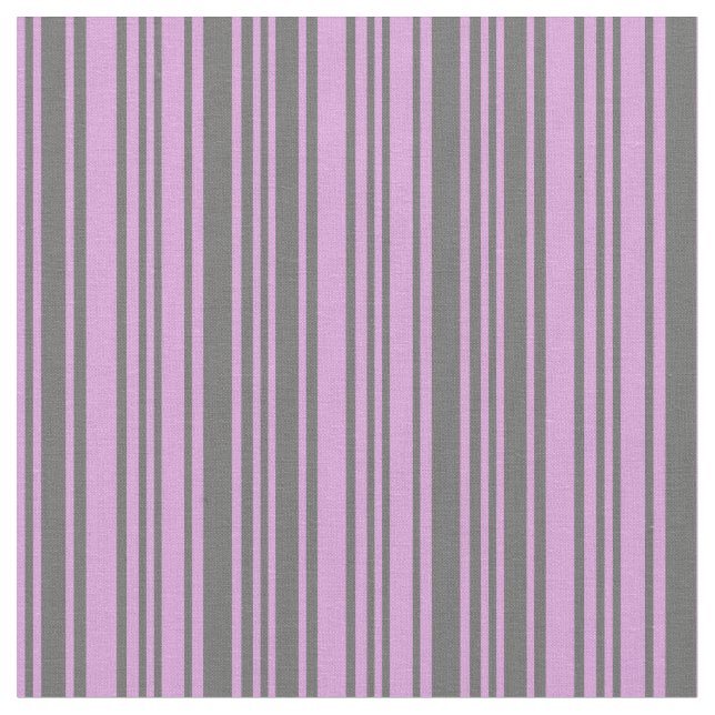 Plum & Dim Gray Stripes Fabric (Close Up)