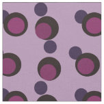 Plum Eclipse - Luxe Mid-Century Circles Fabric