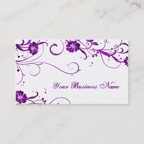 plum elegance business card template