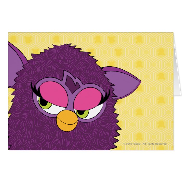Plum Fairy Furby Greeting Card
