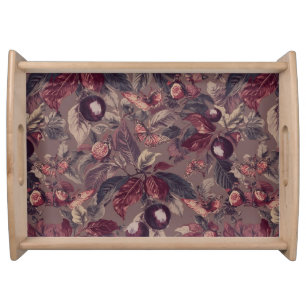  Plum & Fig Botanical Serving Tray   Moody Indigo