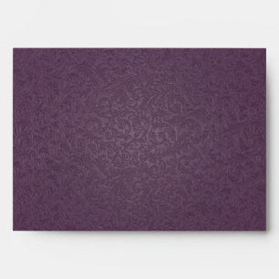 Plum Filigree Envelope (A7 Greeting Card)