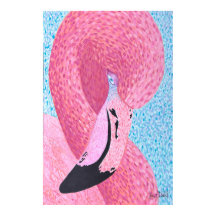 Plum Flamingo Large Print - Just Dahl