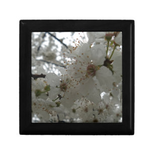Plum Flower Wooden Jewelry Keepsake Box