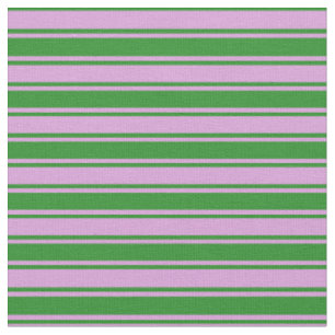 Plum & Forest Green Striped Pattern Fabric