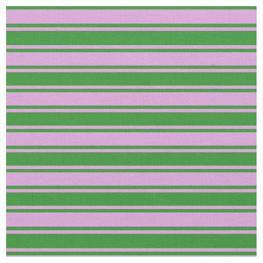 Plum & Forest Green Striped Pattern Fabric
