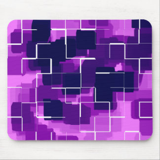 "Plum" Geometric Art Mouse Pad