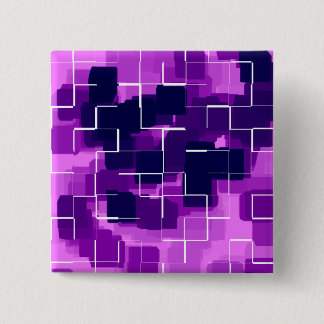 "Plum" Geometric Art  Poster Pinback Button