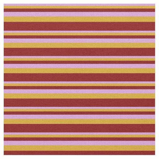 Plum, Goldenrod, and Maroon Colored Pattern Fabric
