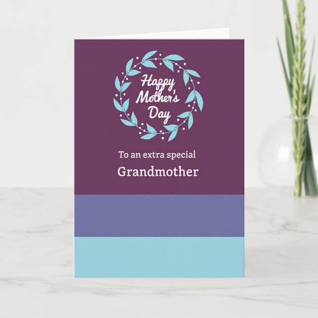 Plum Grandmothers Day Card (Front)