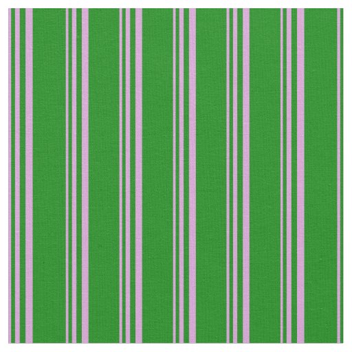 Plum & Green Stripes Pattern Fabric
