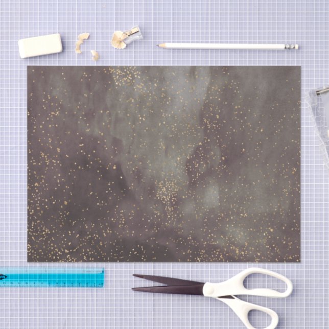 Plum grey galaxy of stars parchment tissue paper (Craft)