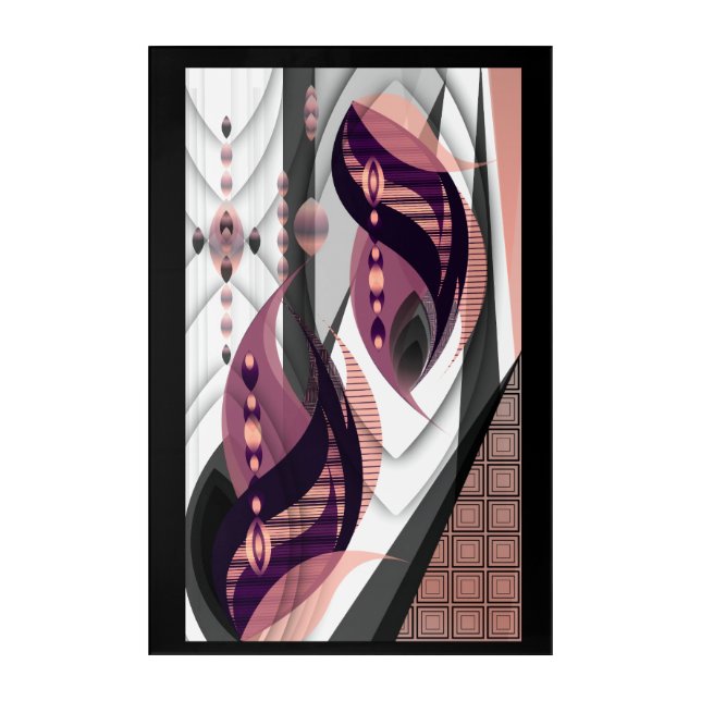Plum Harmony Acrylic Print (Front)