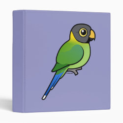 Plum-headed Parakeet female Avery Signature Binder 8.5x11