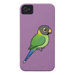 Plum-headed Parakeet female Case-Mate iPhone 4 Barely There Universal Case