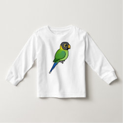 Plum-headed Parakeet female Toddler Long Sleeve T-Shirt