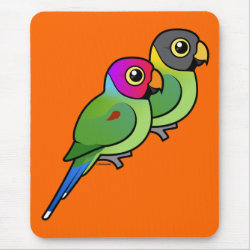 Plum-headed Parakeet Pair Mousepad