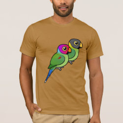 Plum-headed Parakeet Pair Men's Basic American Apparel T-Shirt