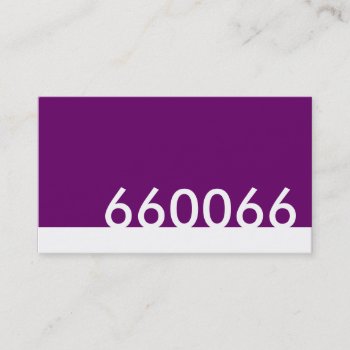 Plum Html Color Code 660066 Business Card by asyrum at Zazzle