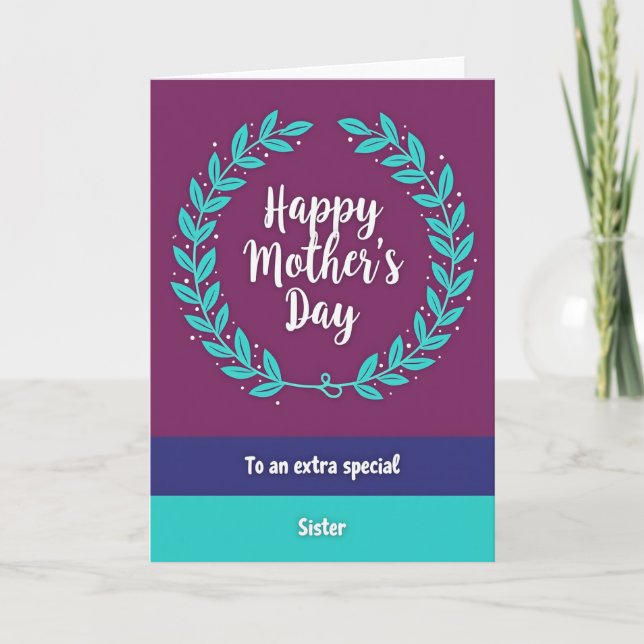 Plum Hue Mothers Day Card (Front)