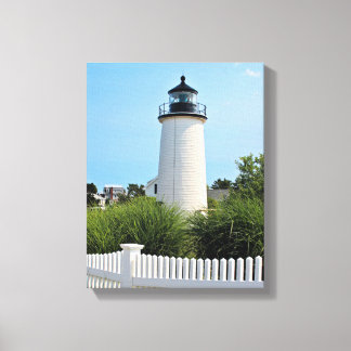 Plum Island Lighthouse, MA Wrapped Canvas Print