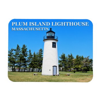 Plum Island Lighthouse  Massachusetts Flex Magnet by LighthouseGuy at Zazzle