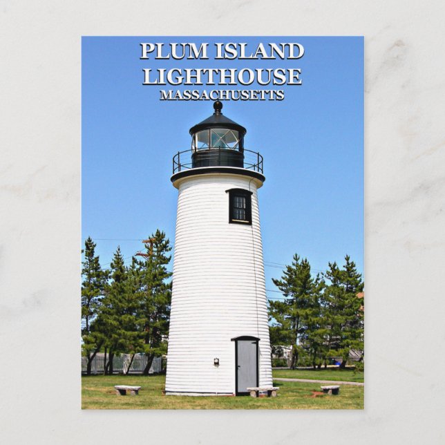 Plum Island Lighthouse, Massachusetts Postcard (Front)