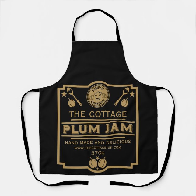 Plum Jam Conserve Maker Apron (Front)