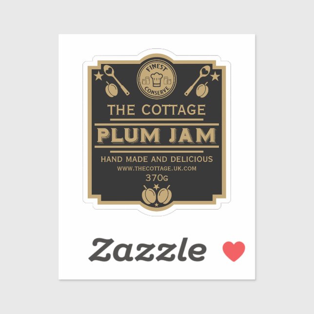Plum Jam Conserve Maker Sticker (Sheet)