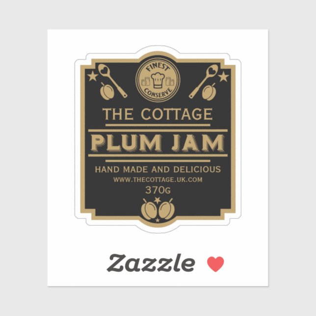 Plum Jam Conserve Maker Sticker (Sheet)