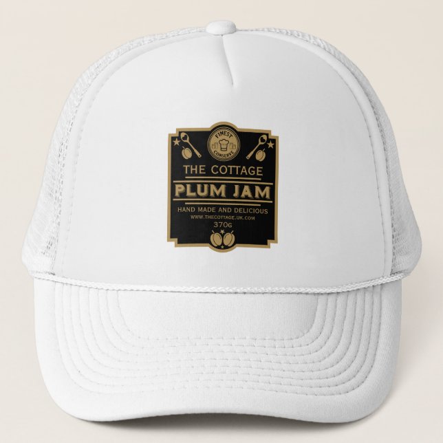 Plum Jam Conserve Maker Trucker Hat (Front)