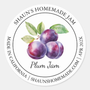 Plum Jam Modern label