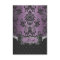 Plum Lapis Purple Black Damask Wedding RSVP Cards