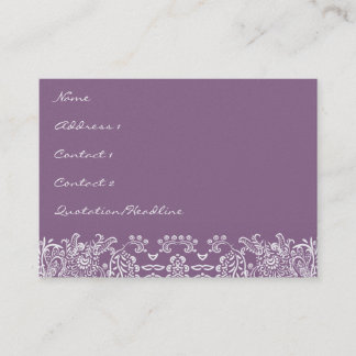 Plum Love Birds Business Cards