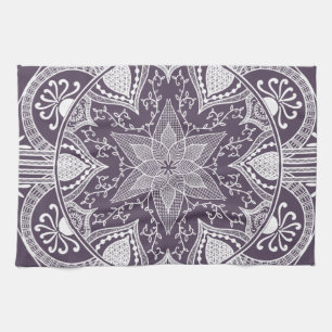 Plum Mandala Towel