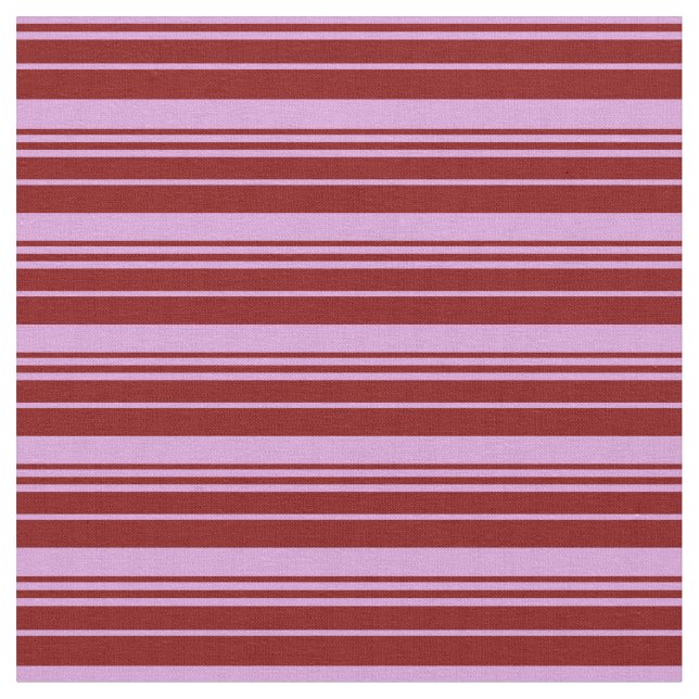Plum & Maroon Colored Lined/Striped Pattern Fabric (Close Up)