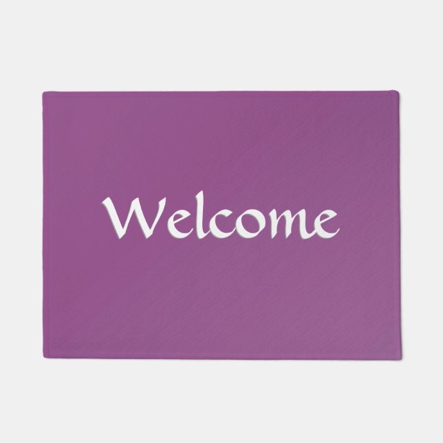 Plum Nice Doormat (Front)