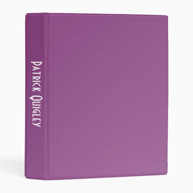 Plum Nice Mini Binder (Front/Spine)